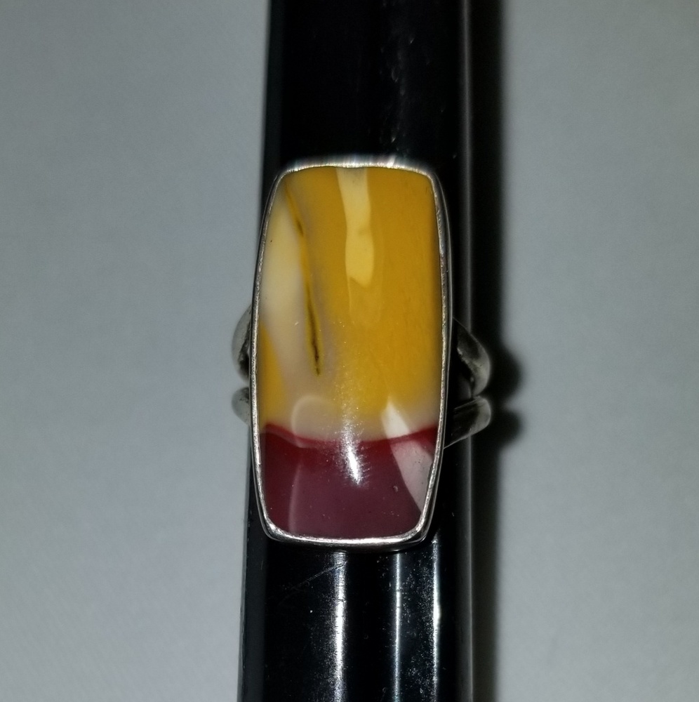 Sterling silver Mookaite ring sz5.75